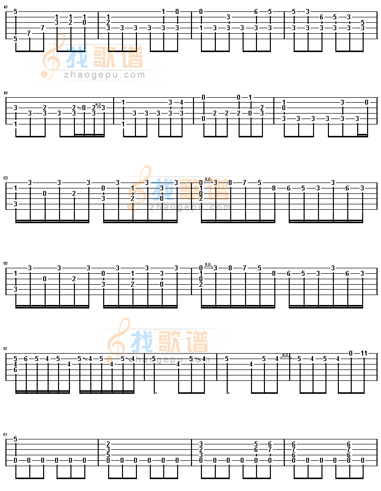 《致爱丽丝》吉他谱