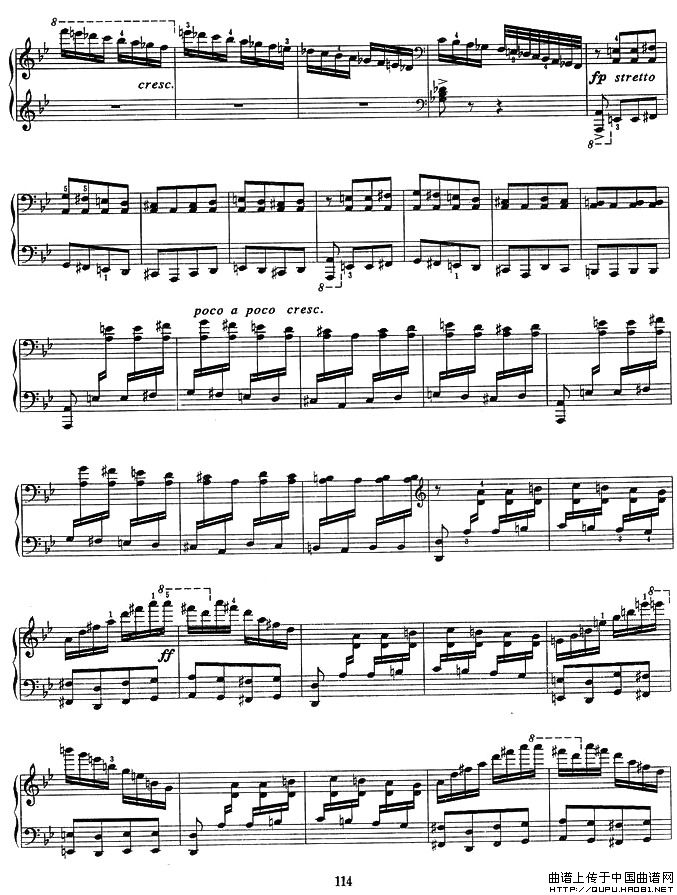 《春舞-钢琴曲谱(五线谱)》吉他谱