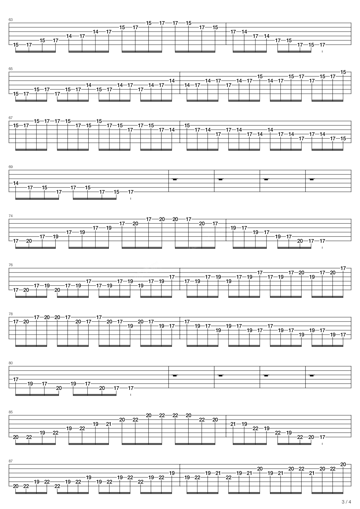 《每天必练的练习(2) - 12个小调五声音阶的练习 .》吉他谱