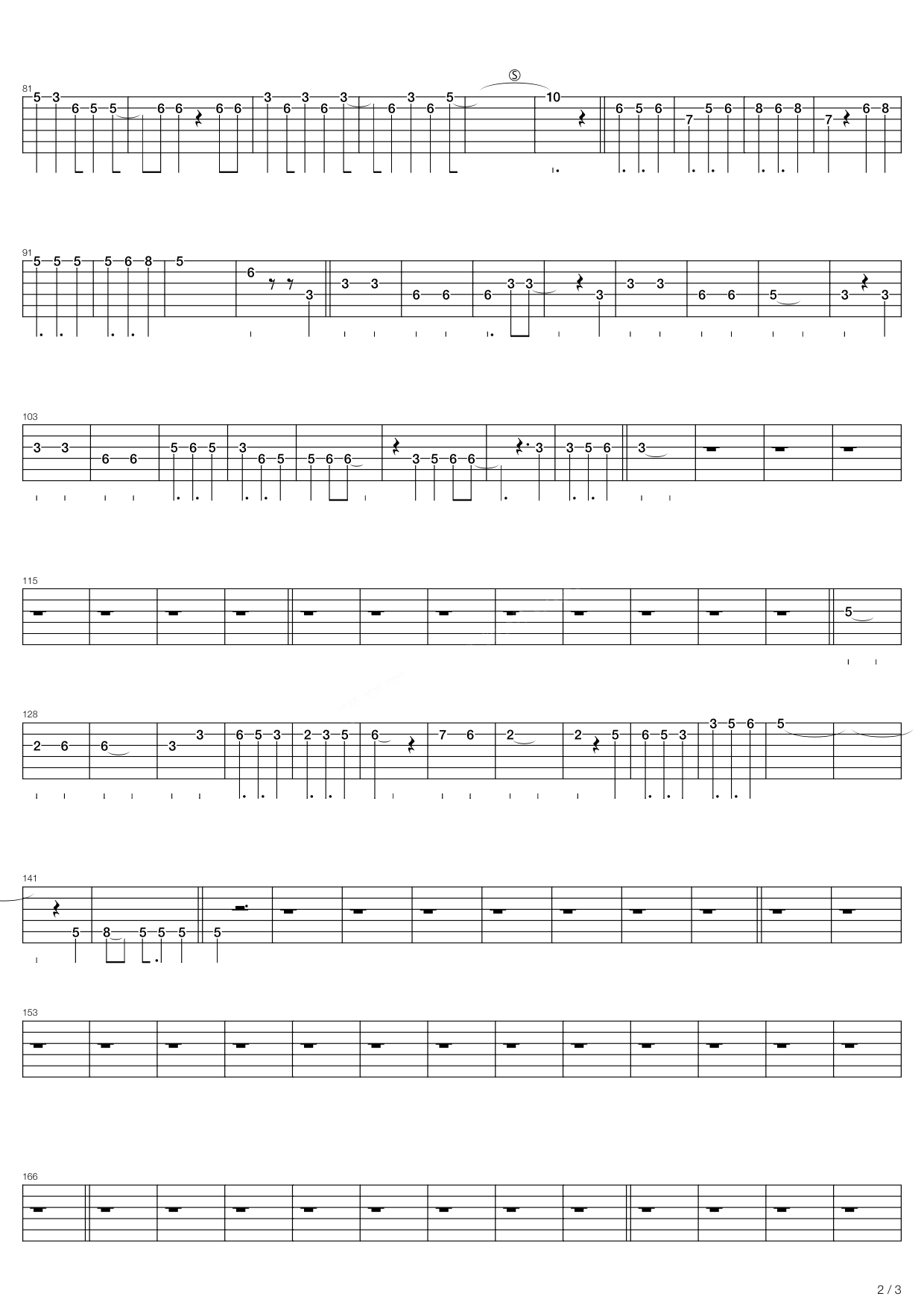 《seasons》吉他谱