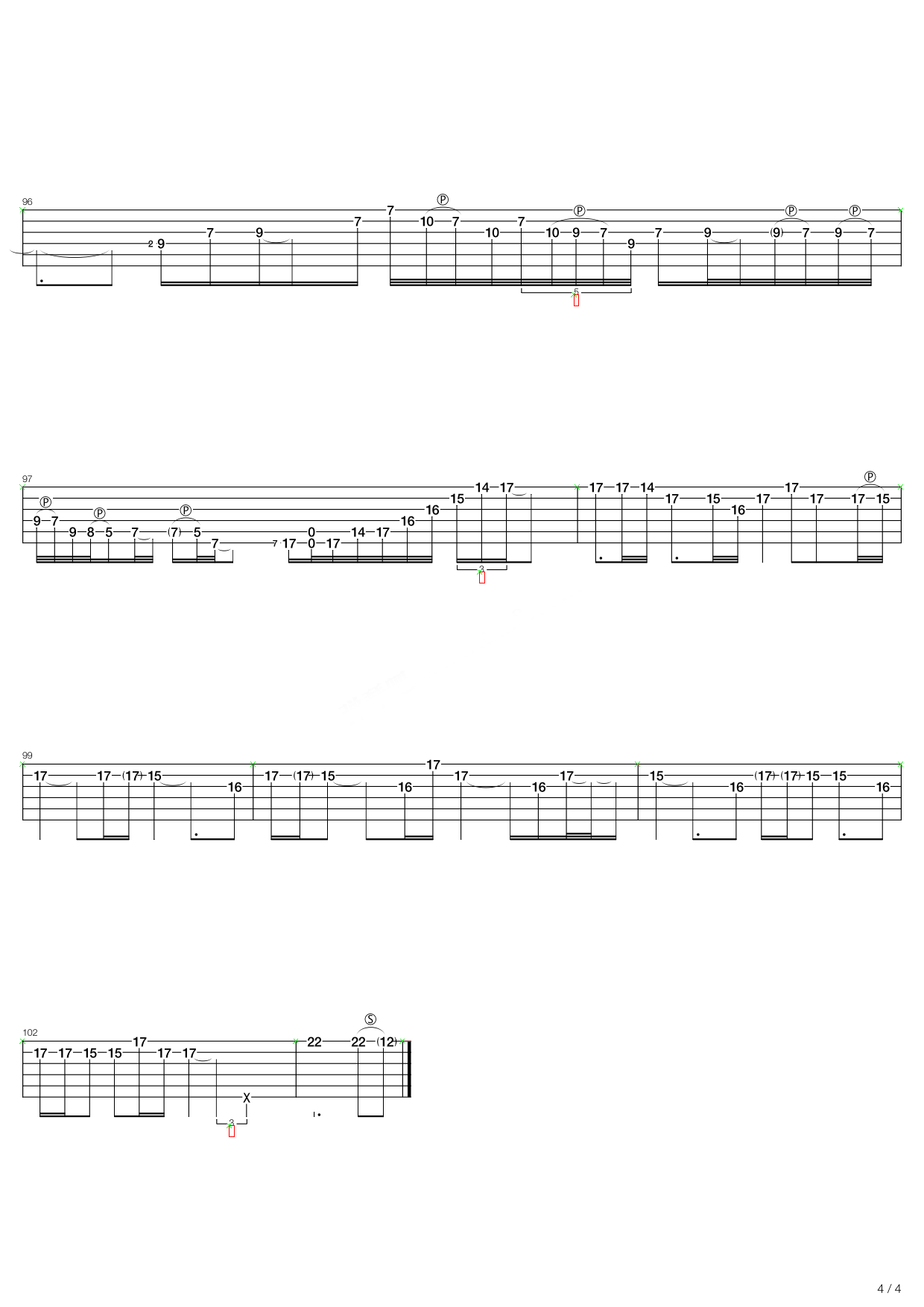 scorpions《you and i》吉他谱