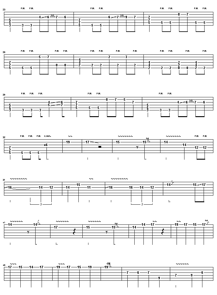 卡农吉他完整版曲谱_卡农钢琴曲谱简谱